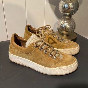 Marc Fisher Sherpa & Suede Sneakers